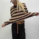 maglia riga con colletto girl